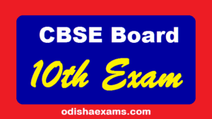 CBSE 10th Exam odisha
